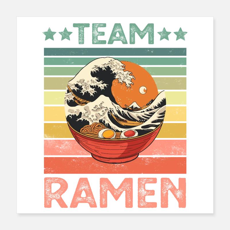 Ramen Nudeln Poster 40x40 cm