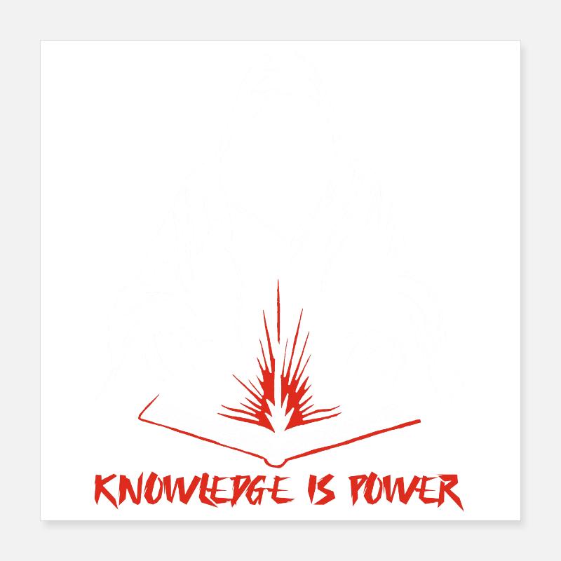 Knowledge is power Poster 16" x 16" (40x40 cm)