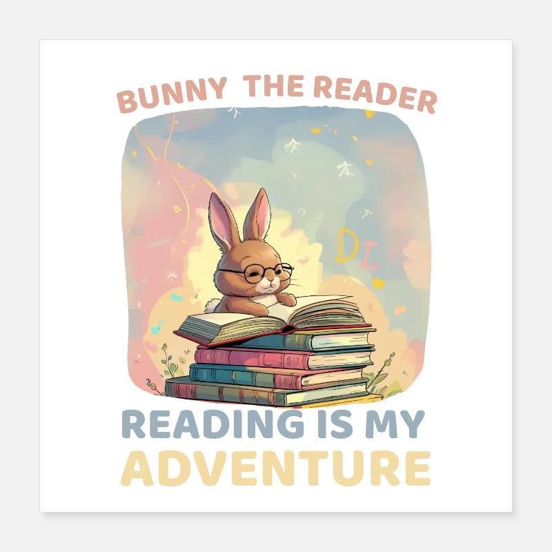 Lire Aventures avec les lapins Poster 40 x 40 cm
