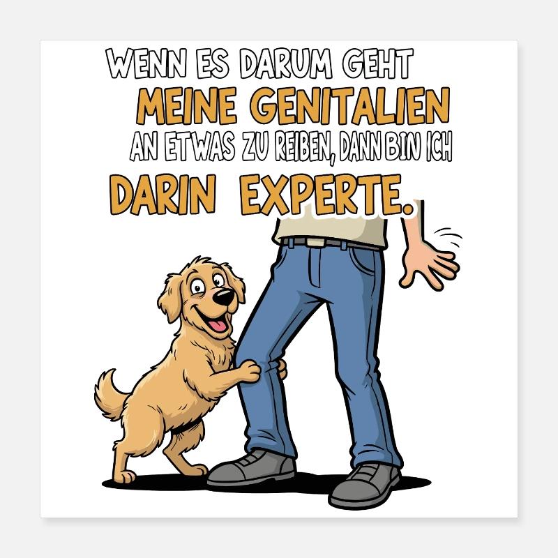 Friction Expert Dog Poster 16" x 16" (40x40 cm)
