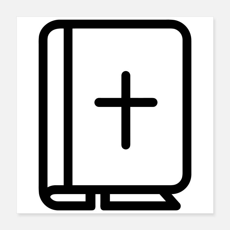 Bibel Poster 40x40 cm