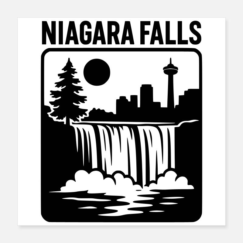 Niagara Falls Falls Canada Vacances Loisirs Poster 40 x 40 cm