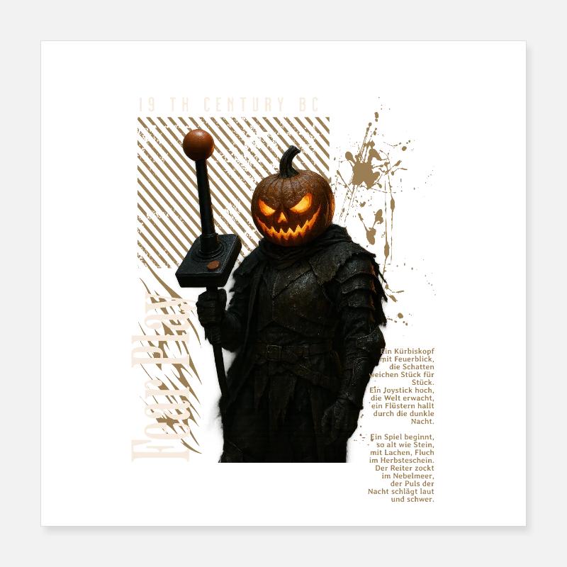 Jeu de peur Poster 40 x 40 cm