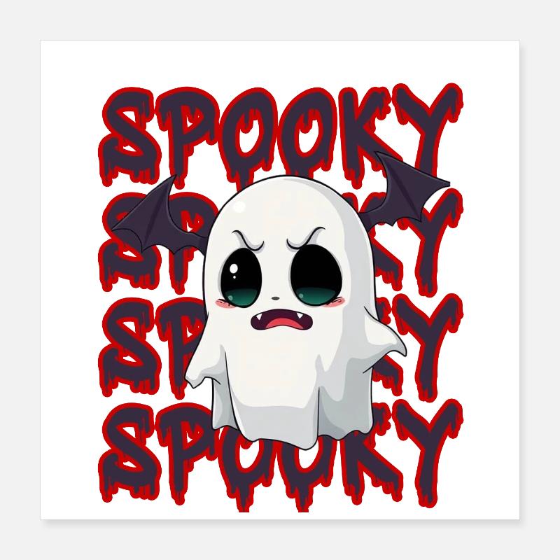 Halloween Spooky Ghost  Poster 40x40 cm