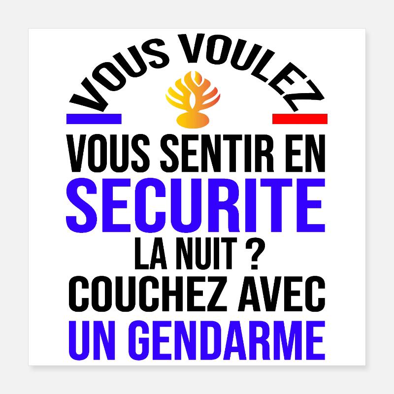 Se sentir en sécurité Poster 40 x 40 cm