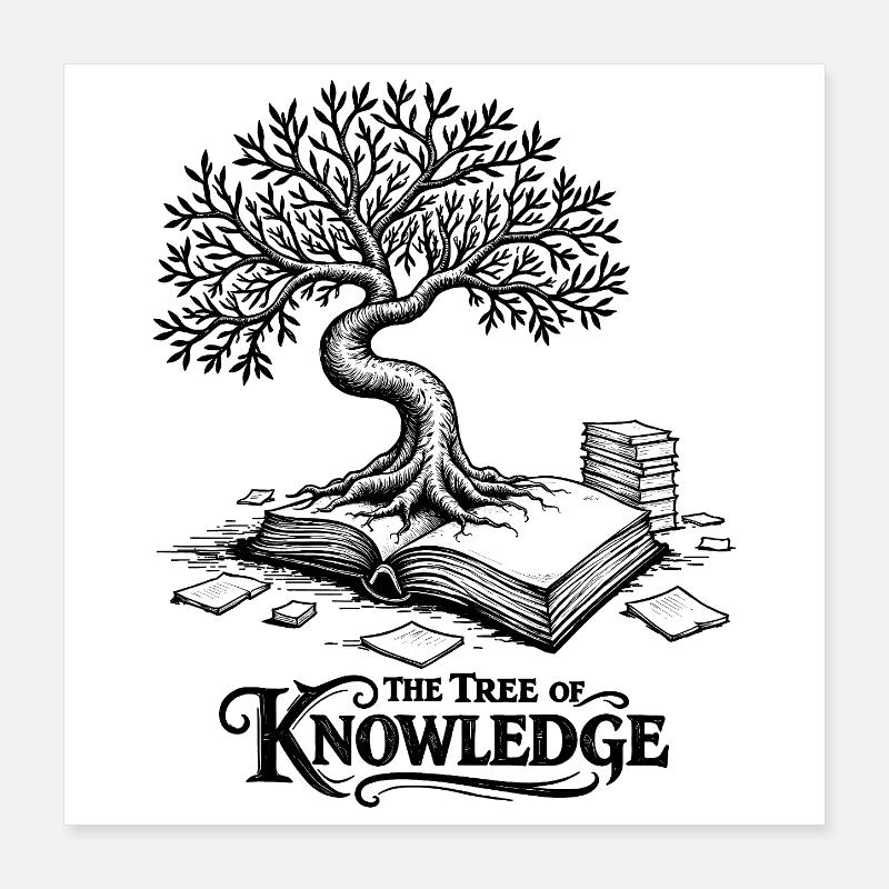 L’Arbre de la Connaissance Poster 40 x 40 cm