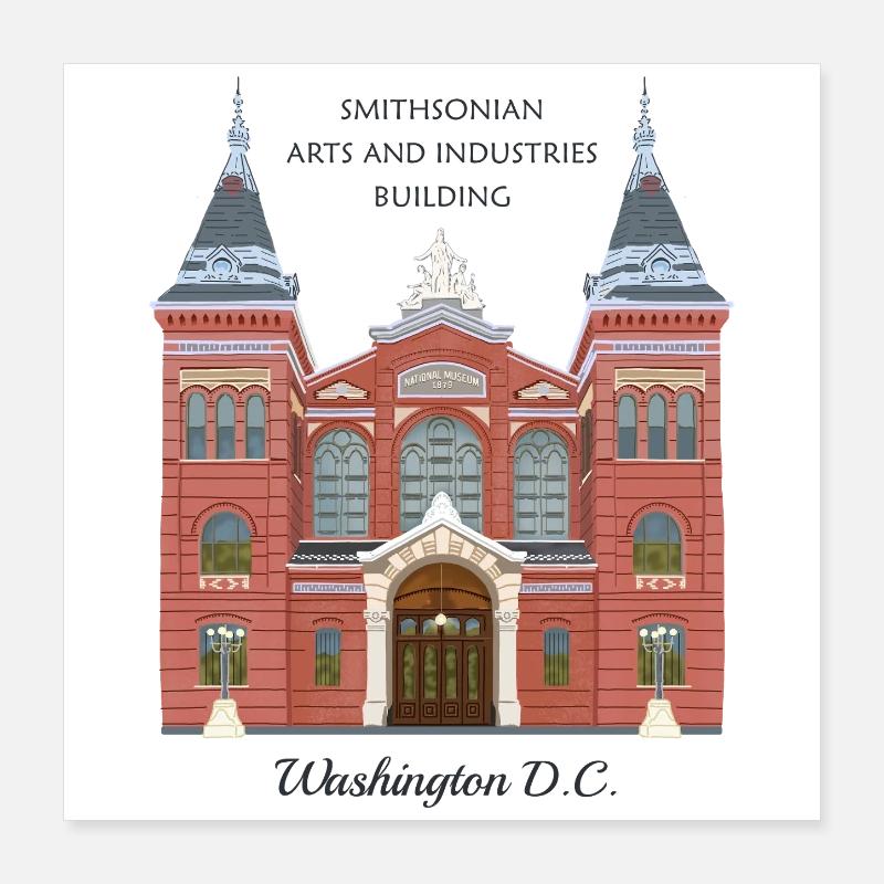 Washington DC, Musée d’Art du Dessin à la Main, États-Unis Poster 40 x 40 cm