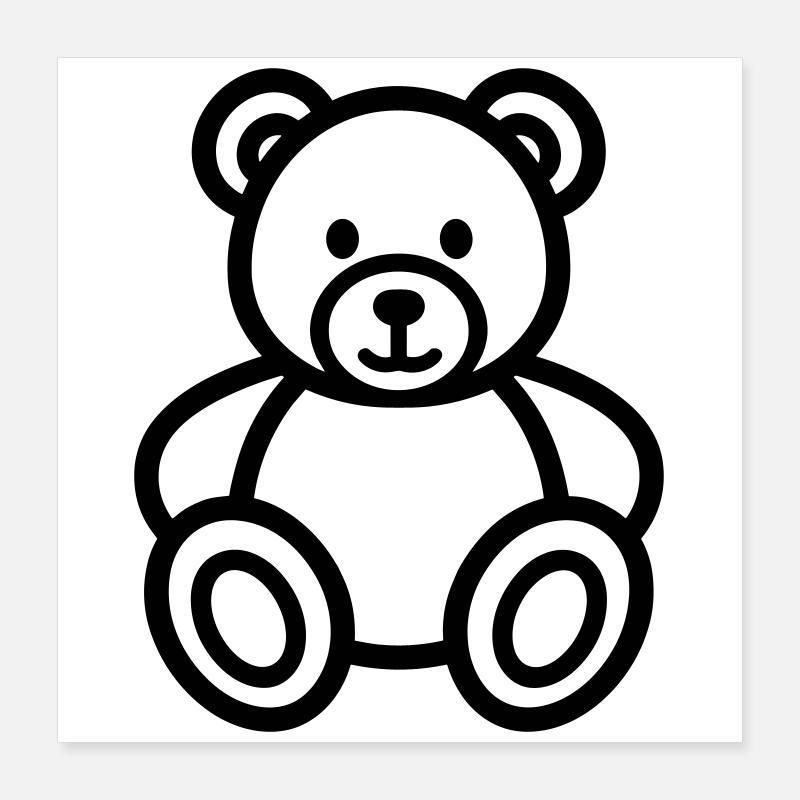 Bär Poster 40x40 cm