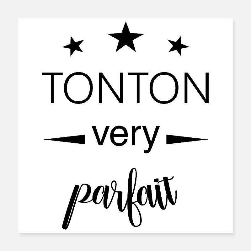 Perfect Uncle / Uncle Gift Poster 16" x 16" (40x40 cm)