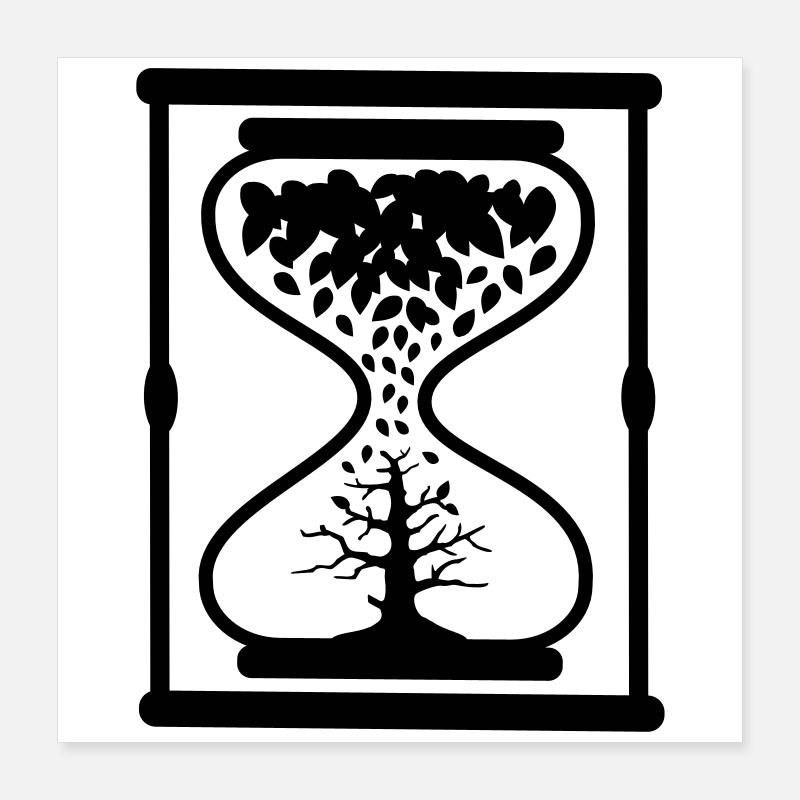 sablier Poster 40 x 40 cm