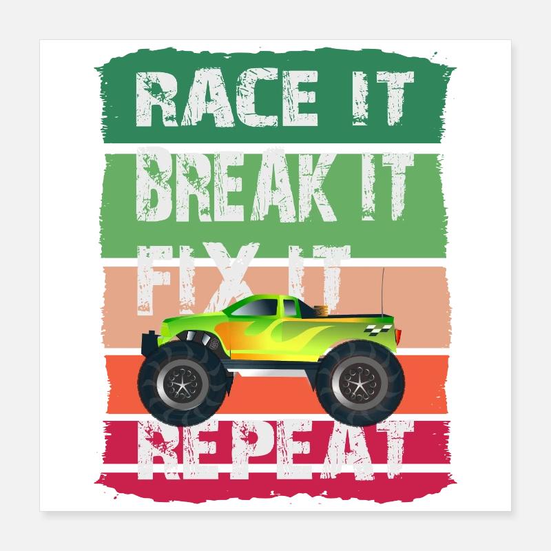 RC Modell Auto Poster 40x40 cm