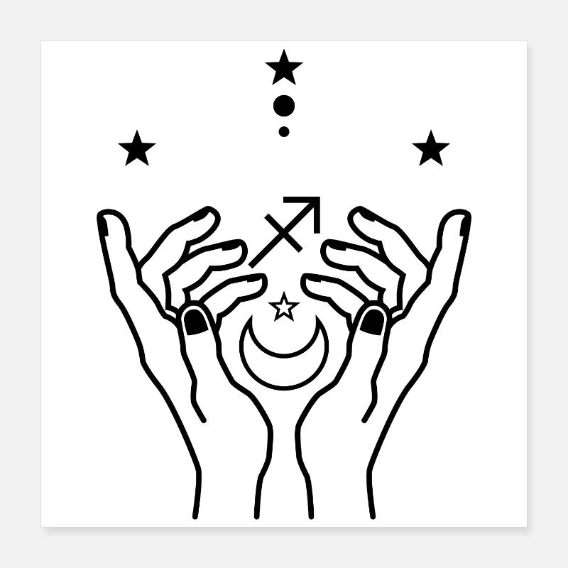 Warten auf Design Poster 40x40 cm