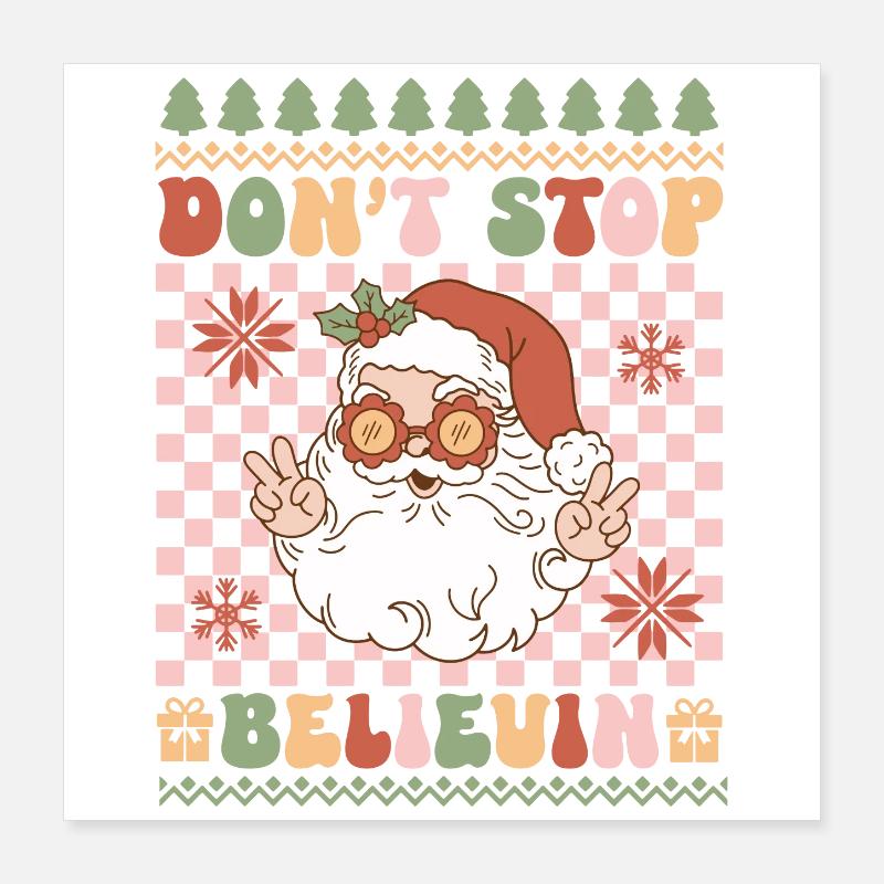 Hässlicher Weihnachtspullover Poster 40x40 cm