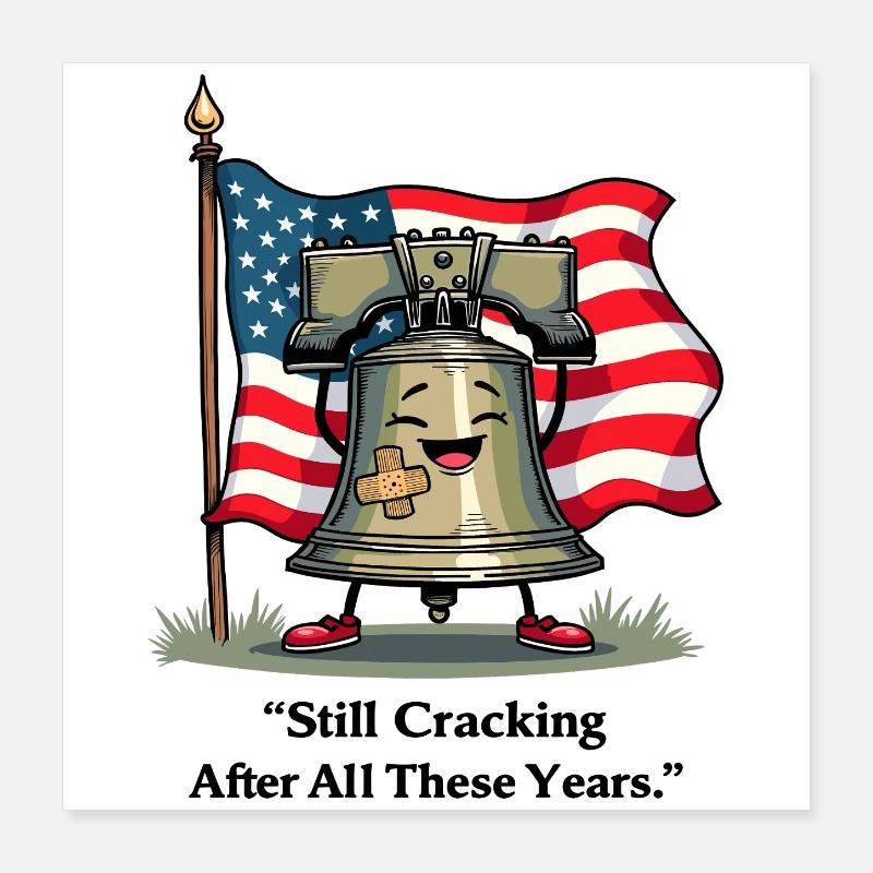 Freiheitsglocke Poster 40x40 cm