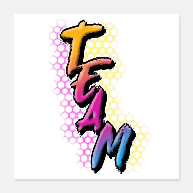 Équipe Poster 40 x 40 cm