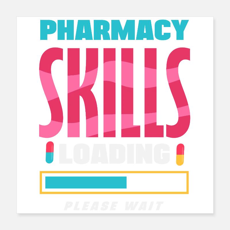 Pharmacist Pharmaceutical Technical Poster 16" x 16" (40x40 cm)