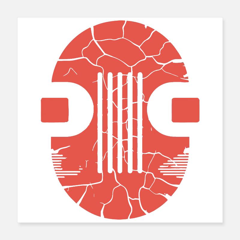 Cracked Orb Glyph Poster 16" x 16" (40x40 cm)