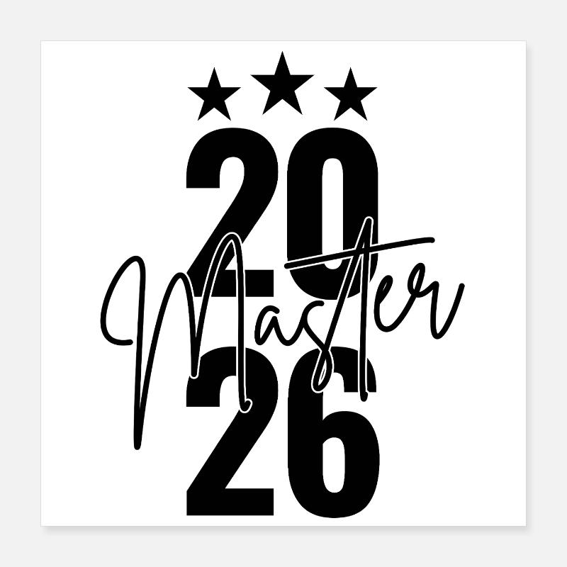 Master 2026 Poster 40x40 cm