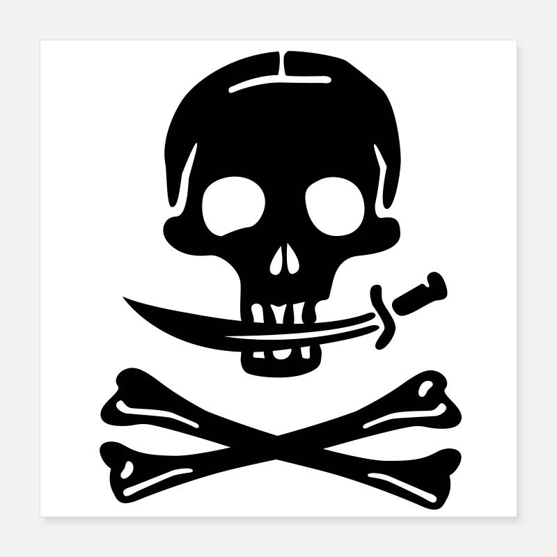 Pirate - pirates Poster 40 x 40 cm