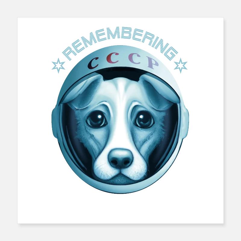 Laika Poster 40x40 cm