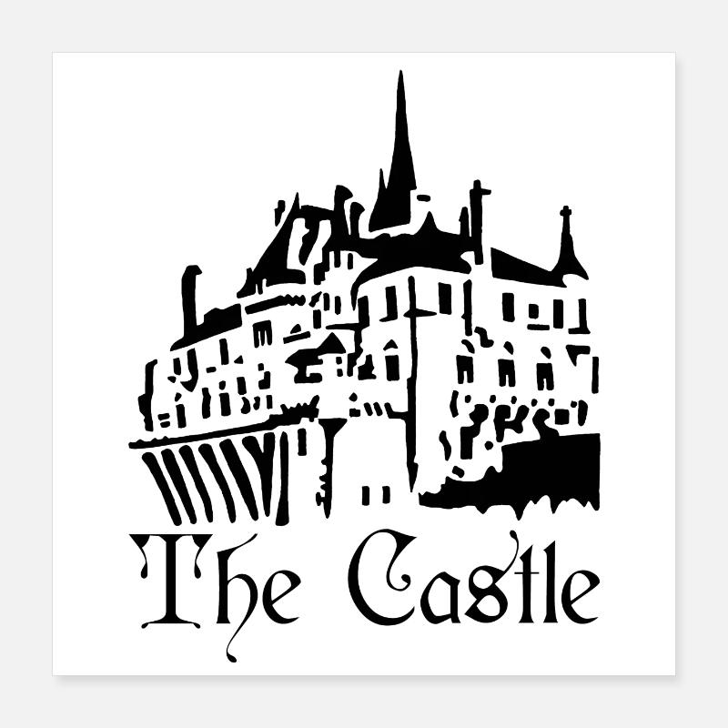 Le château noir Poster 40 x 40 cm