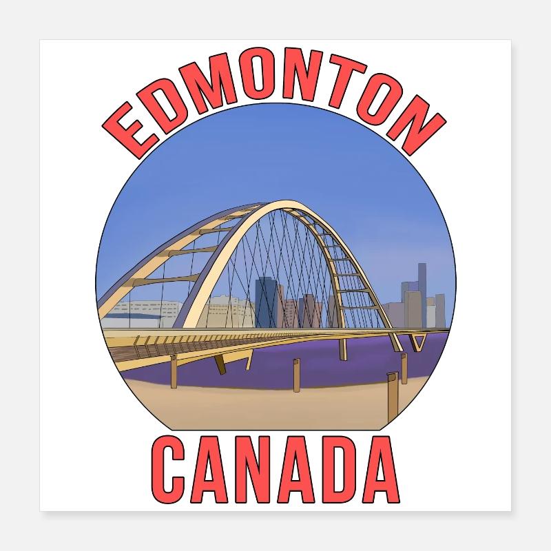 Edmonton, Kanada Poster 40x40 cm