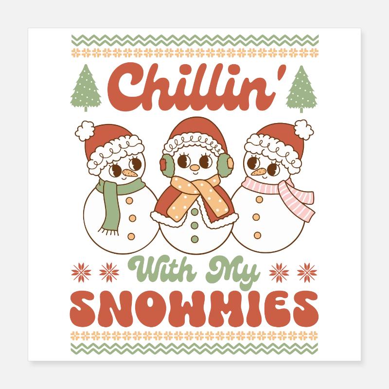 Hässlicher Weihnachtspullover Poster 40x40 cm