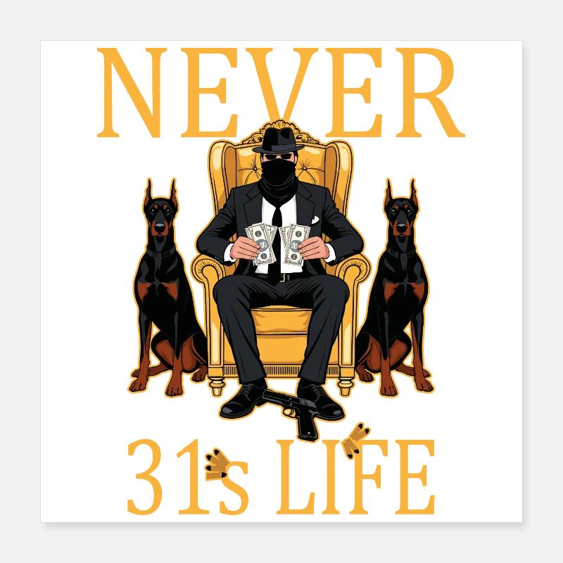 Jamais 31 Poster 40 x 40 cm