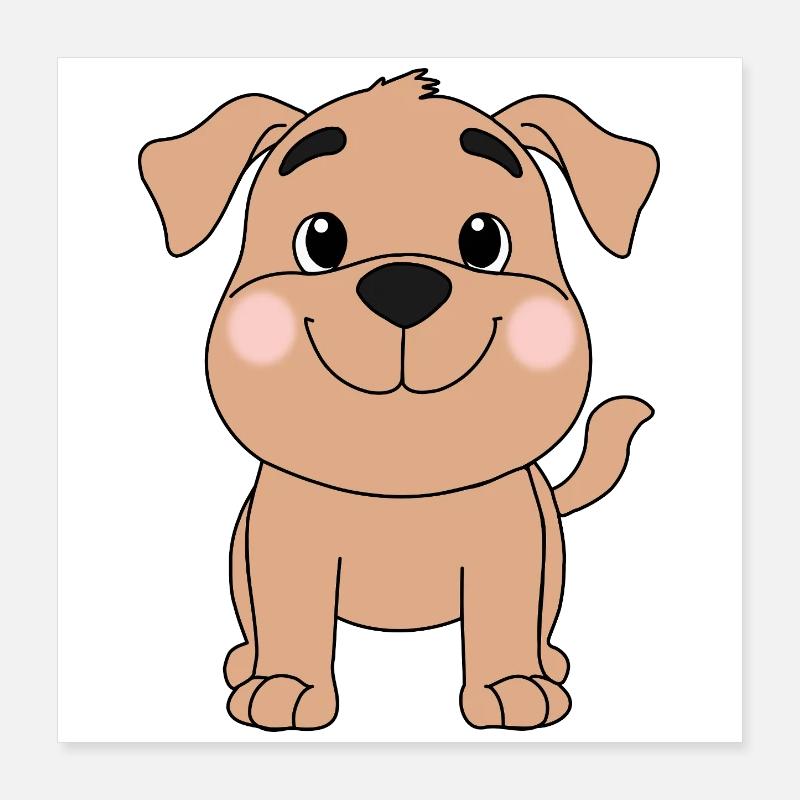 Hund Poster 40x40 cm