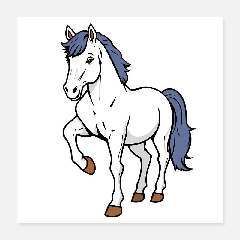 Pferd Poster 40x40 cm
