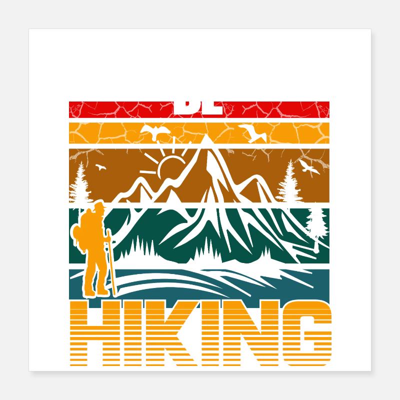 Wandern Poster 40x40 cm