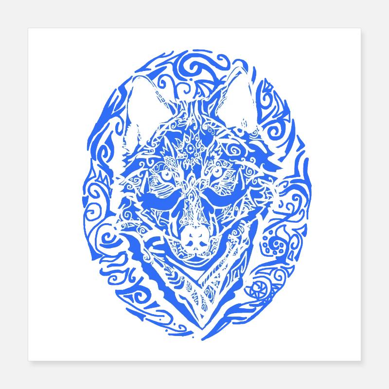 Wolf Poster 40x40 cm