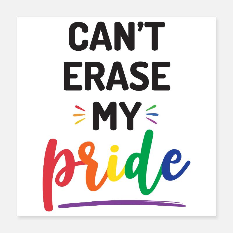 Impossible d’effacer ma fierté Poster 40 x 40 cm