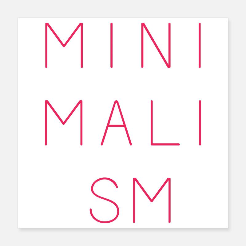 Minimalism Poster 16" x 16" (40x40 cm)