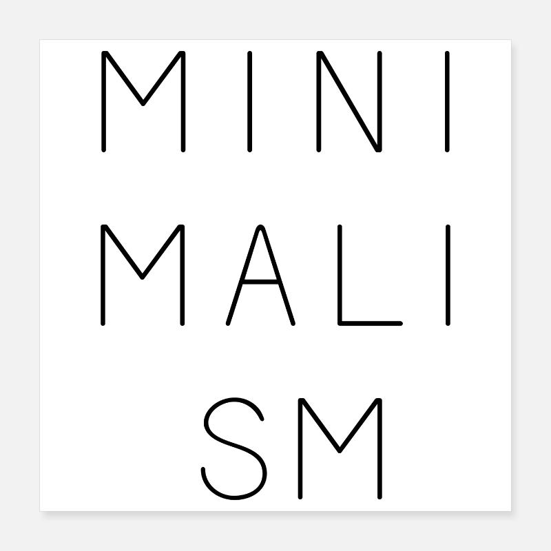 Minimalism Poster 16" x 16" (40x40 cm)