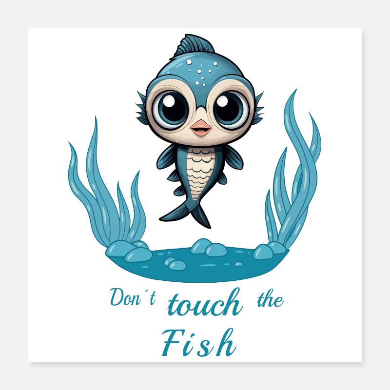 Poisson sucré Poster 40 x 40 cm