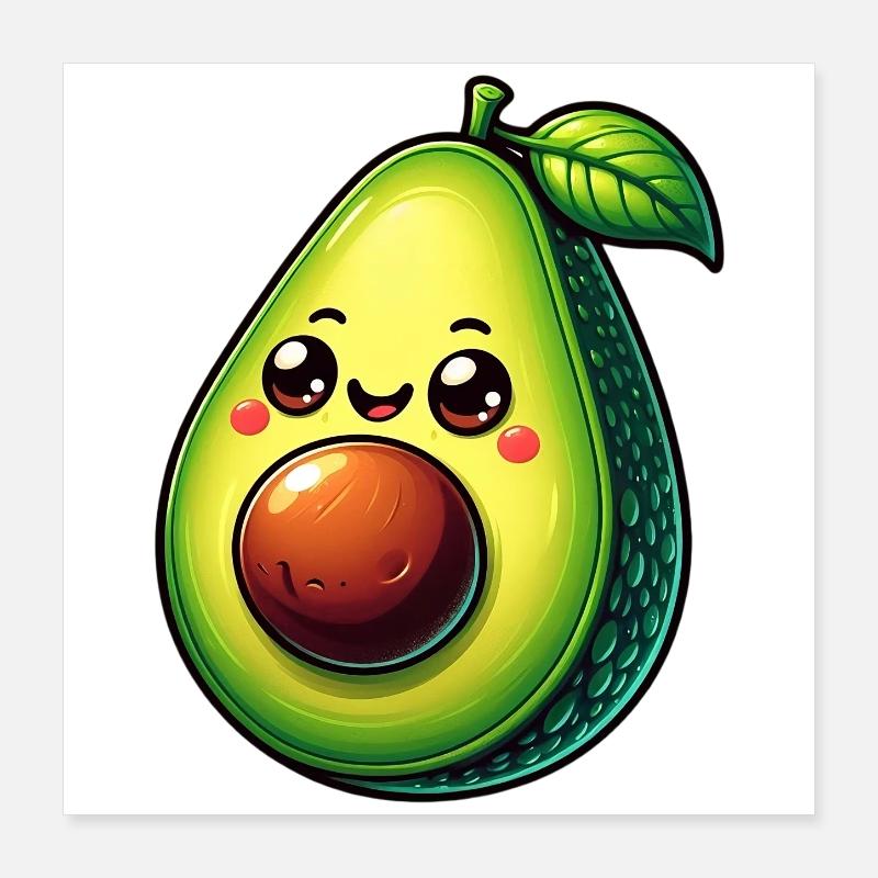 Avocat Poster 40 x 40 cm