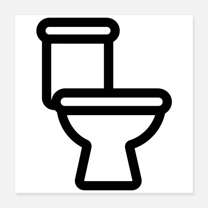 toilet Poster 16" x 16" (40x40 cm)