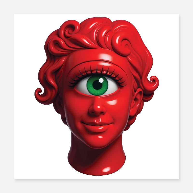 ZYKLOPENFRAU – nette Leute Poster 40x40 cm