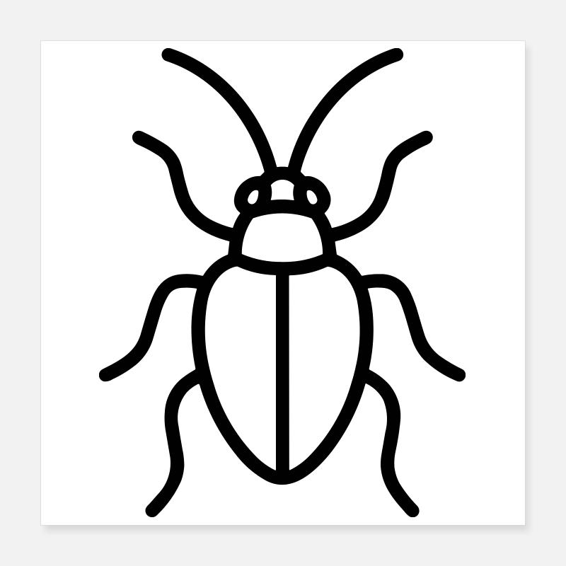 puceron Poster 40 x 40 cm