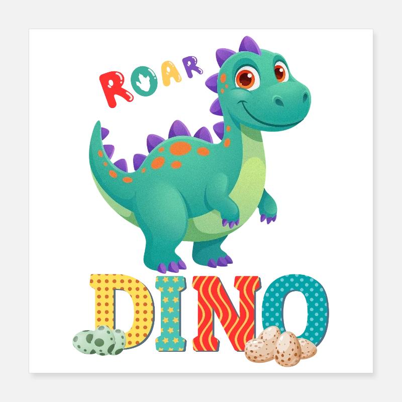 dino Poster 40 x 40 cm