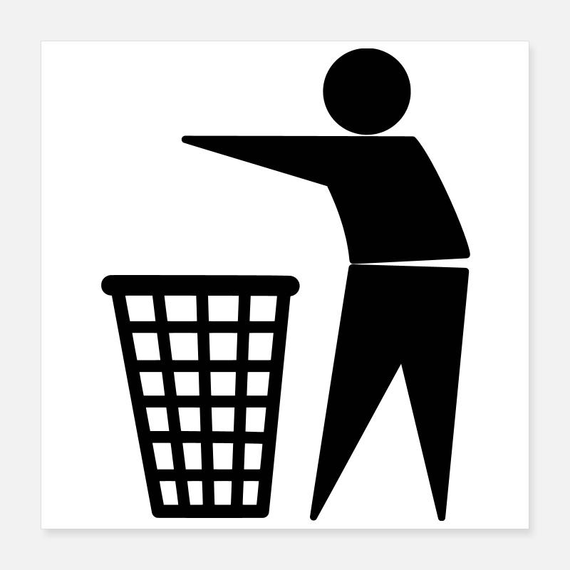 trash Poster 40x40 cm