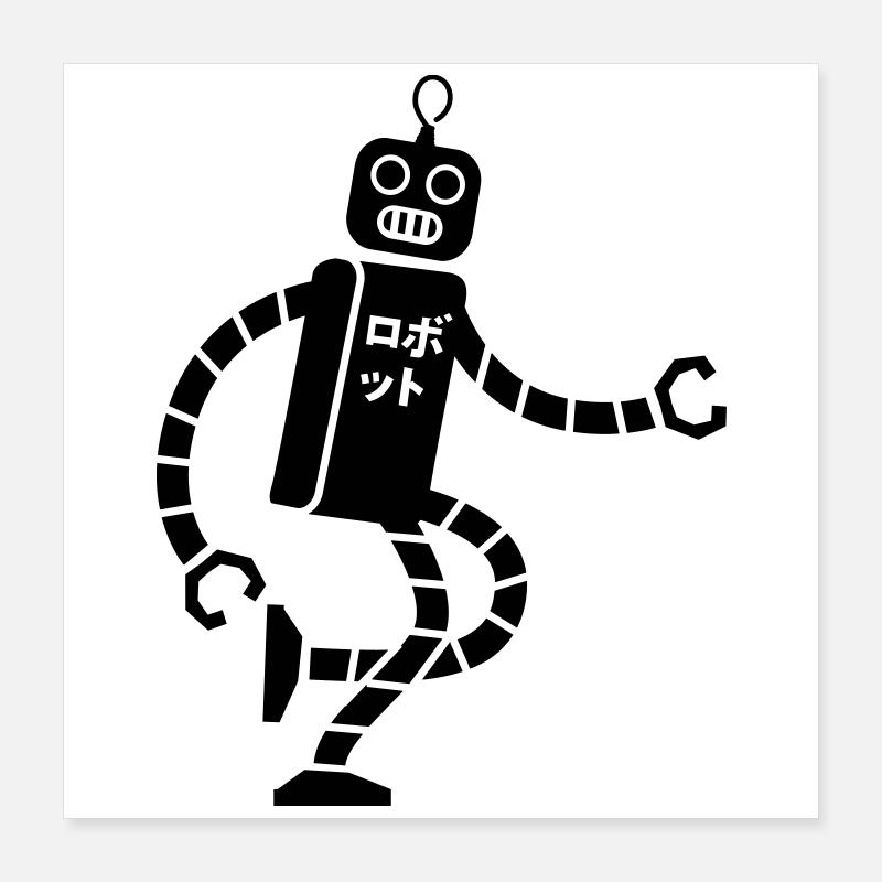 robot Poster 40 x 40 cm