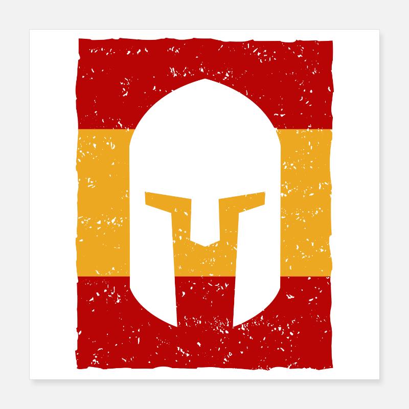Gladiator Spain - Flag Poster 16" x 16" (40x40 cm)