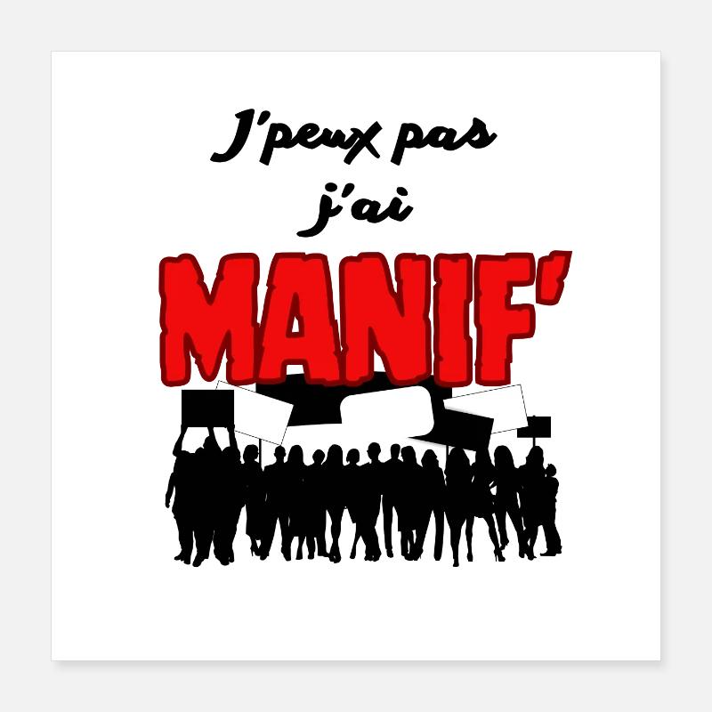Manif Poster 40 x 40 cm