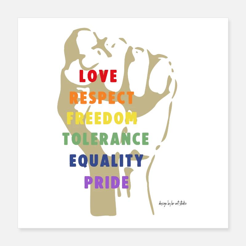 Strength and Respect Poster 16" x 16" (40x40 cm)