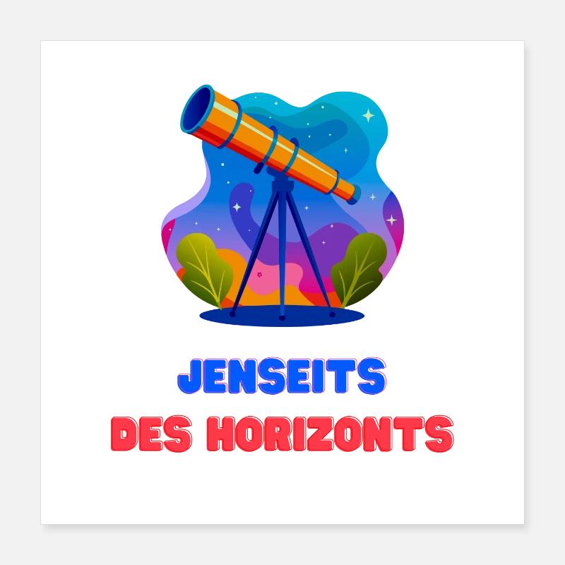 Jenseits des Horizonts Poster 40x40 cm