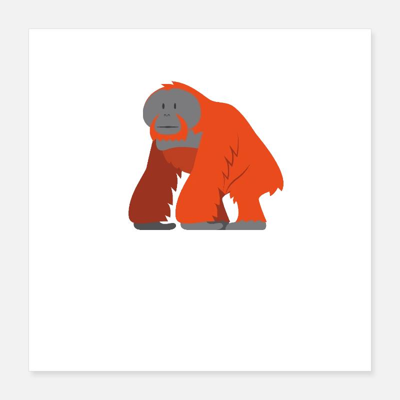 L’orang-outan sage Poster 40 x 40 cm