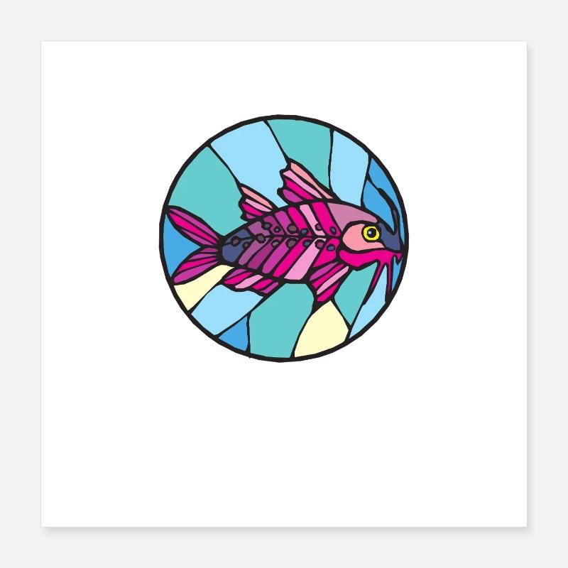 Killi tropical élégant Poster 40 x 40 cm