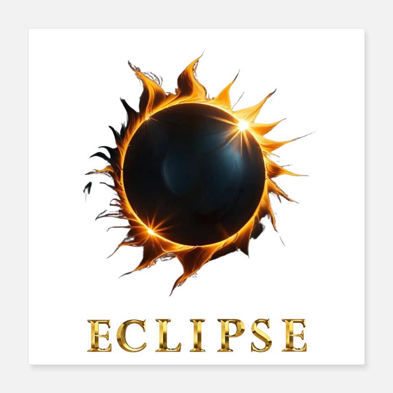 Eclipse Poster 16" x 16" (40x40 cm)